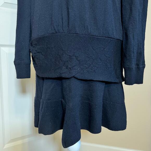 Vanessa Bruno 100% Wool Dress Black Long Sleeve VTG GUC Size Small / Size 1 - Picture 7 of 9